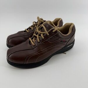 AMF‎ Bowling Shoes Mens Size 9 Leather Lace Up Brown Comfort Walking